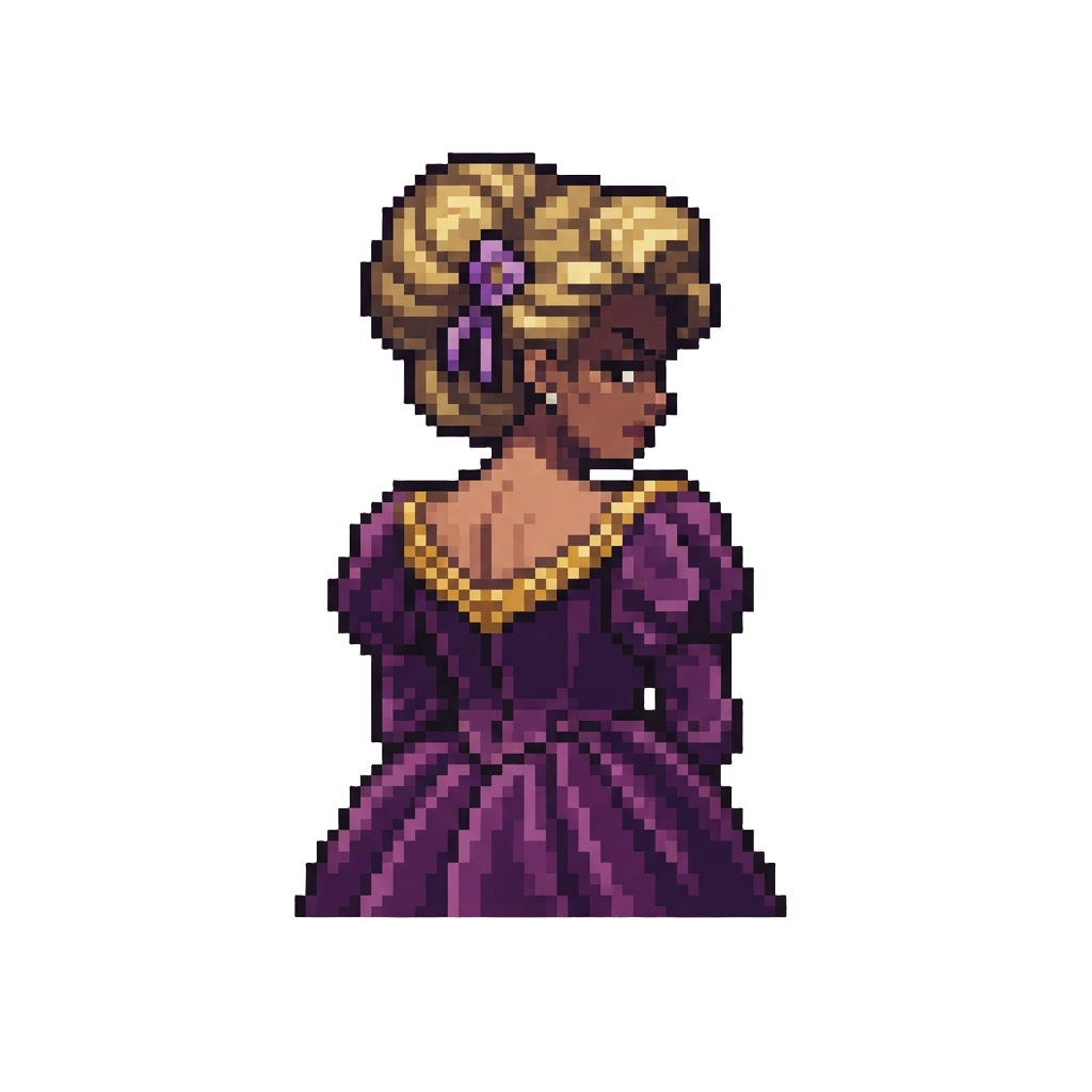 A Glamorous Snob Turning Her Back Dismissively