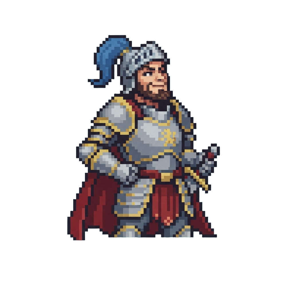 A Proud Arrogant Knight Scoffing Haughtily