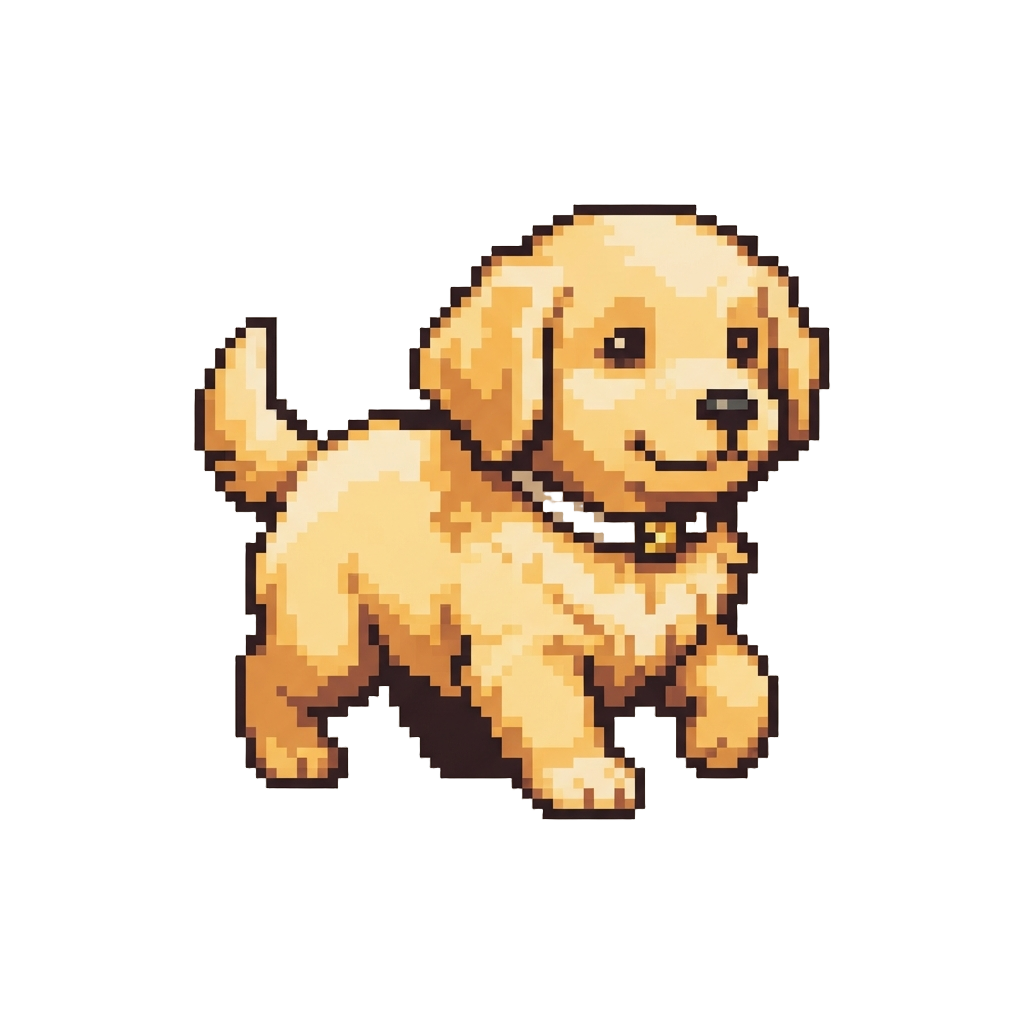 A Waddling Golden Retriever Puppy