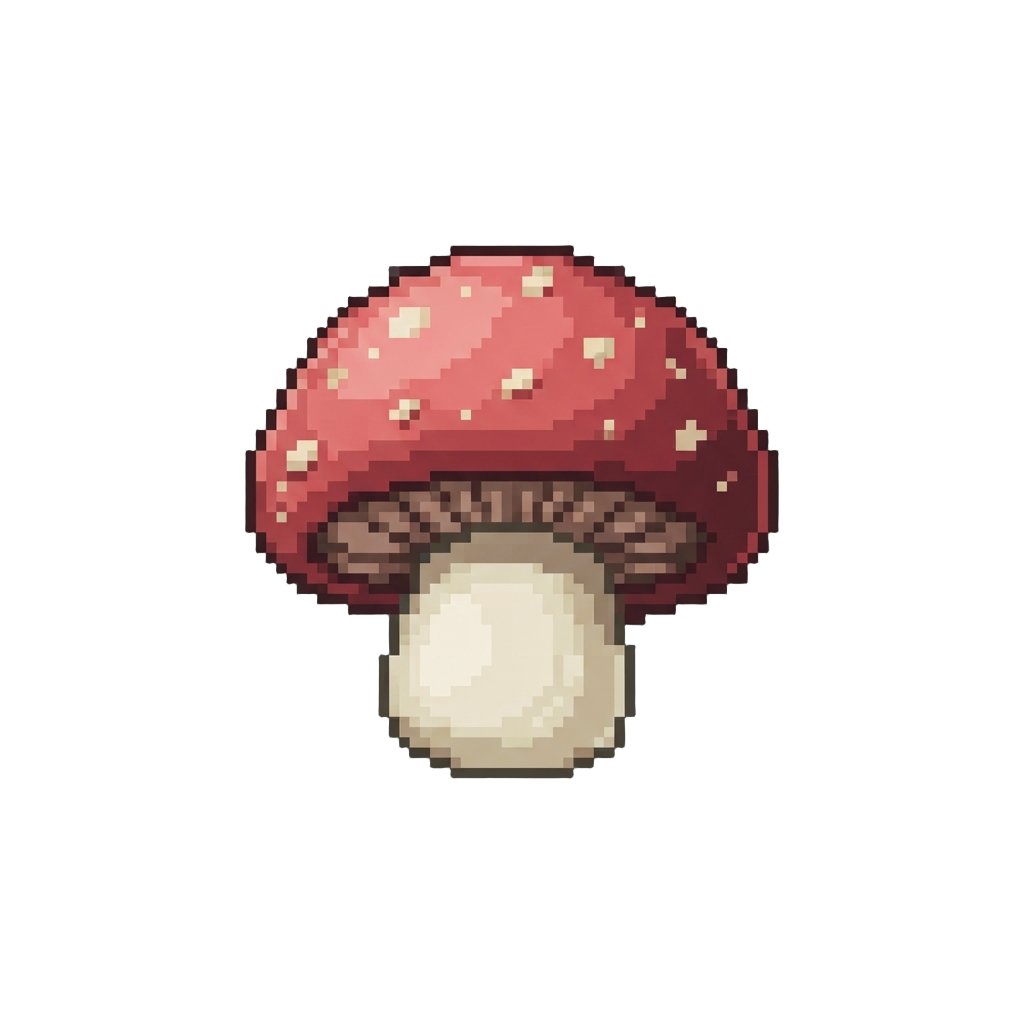 A Squishy Microscopic Mini Mushroom