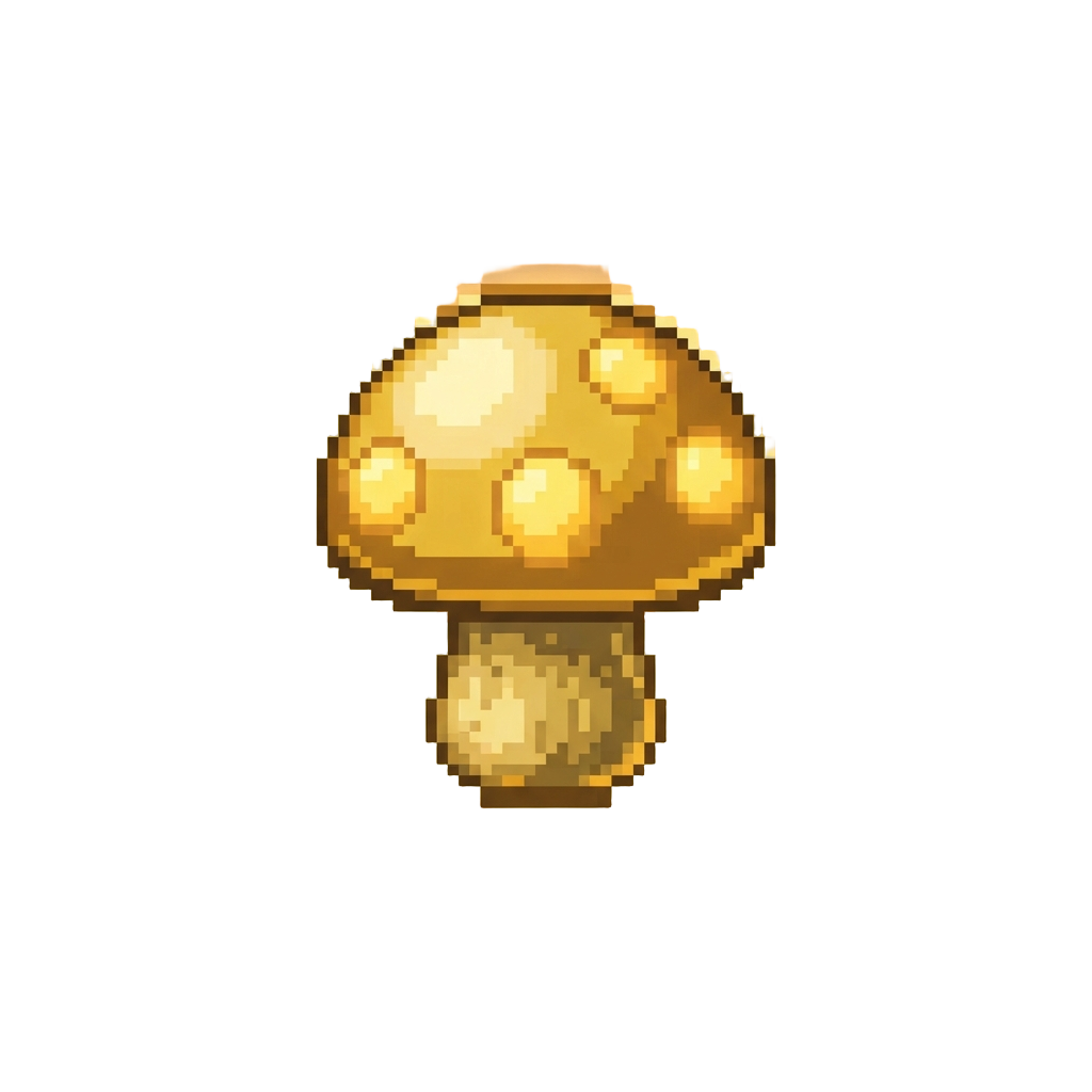 A Golden Dash Mushroom Aura