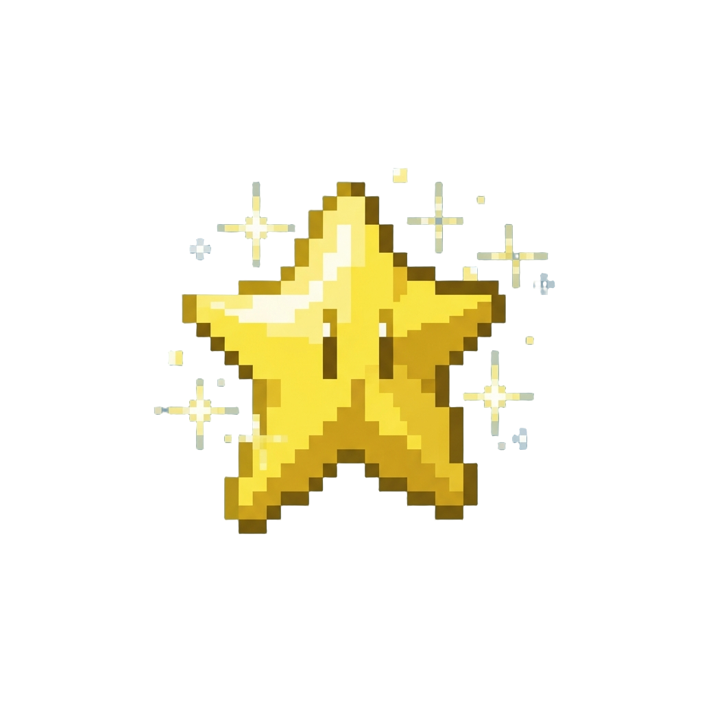 A Sparkling Super Star Invincibility Aura