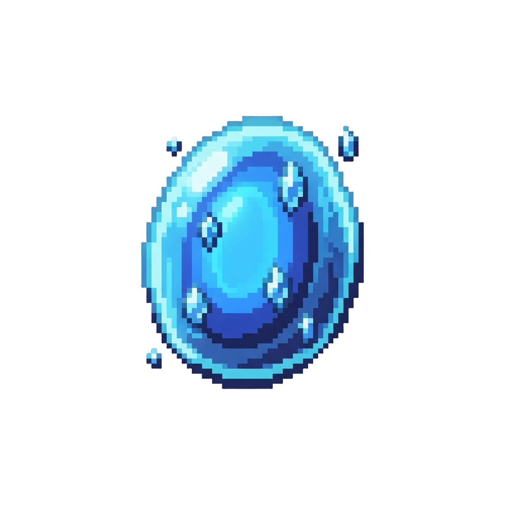 A Brilliant Divine God-blue Aura with Floating Crystal Motes