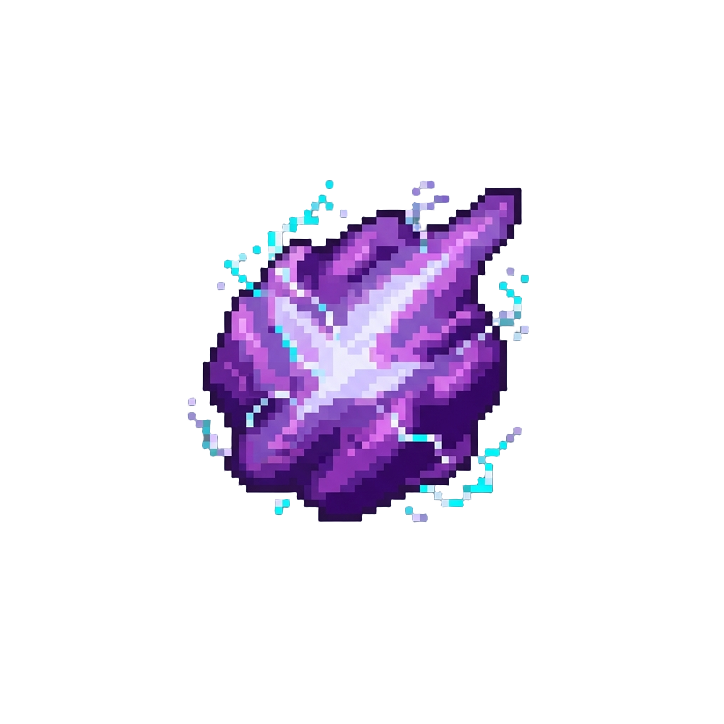 A Crackling Purple Plasma Blast