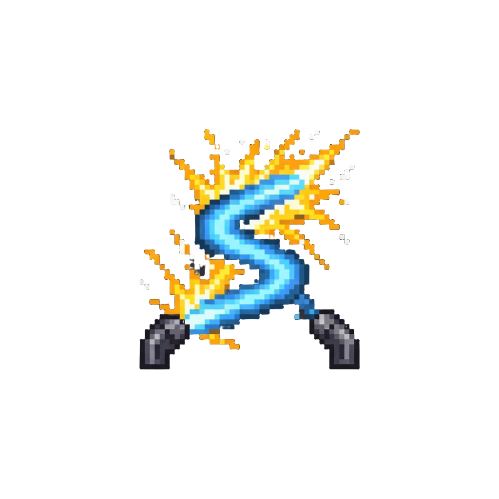 A Sparking Neon Arc Flash