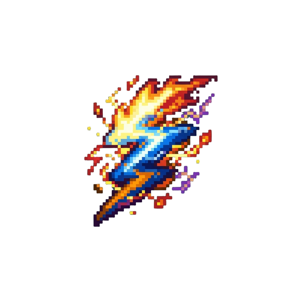 A Fiery Electric Storm Bolt