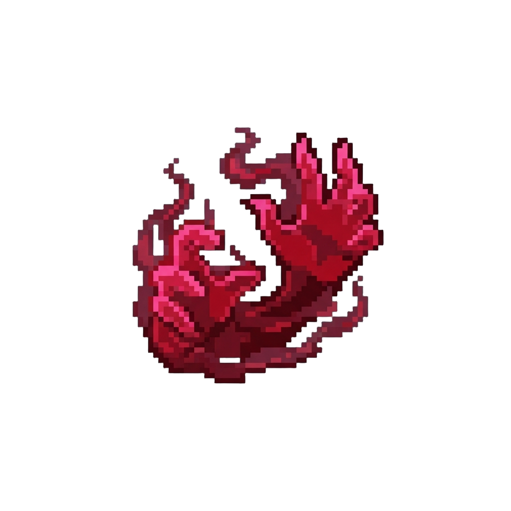 Smokey Crimson Spectral Hands