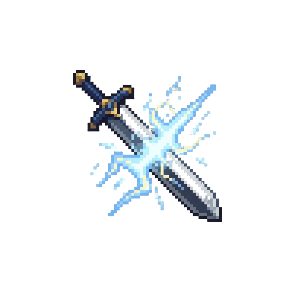 A Lightning-infused Sword Strike