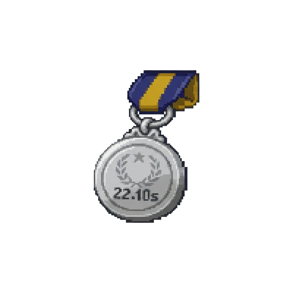 22.10s (silver Medal)