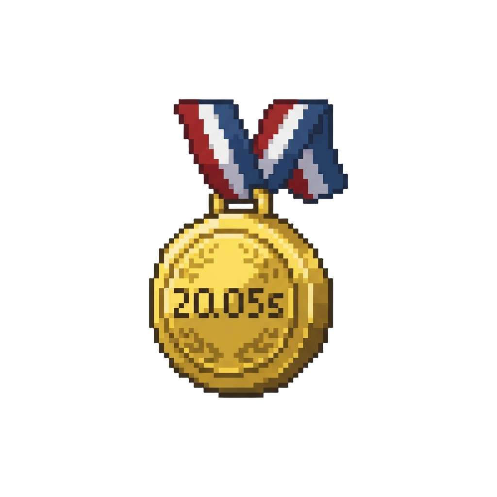 20.05s (gold Medal)