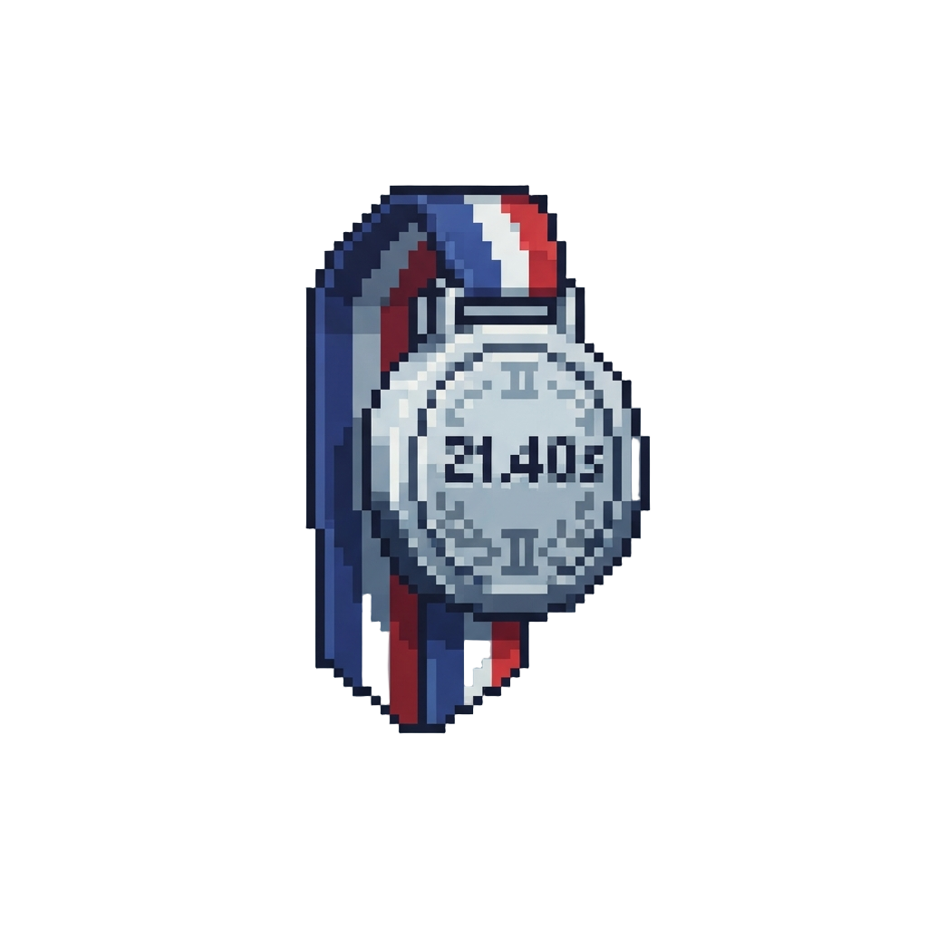 21.40s (silver Medal)