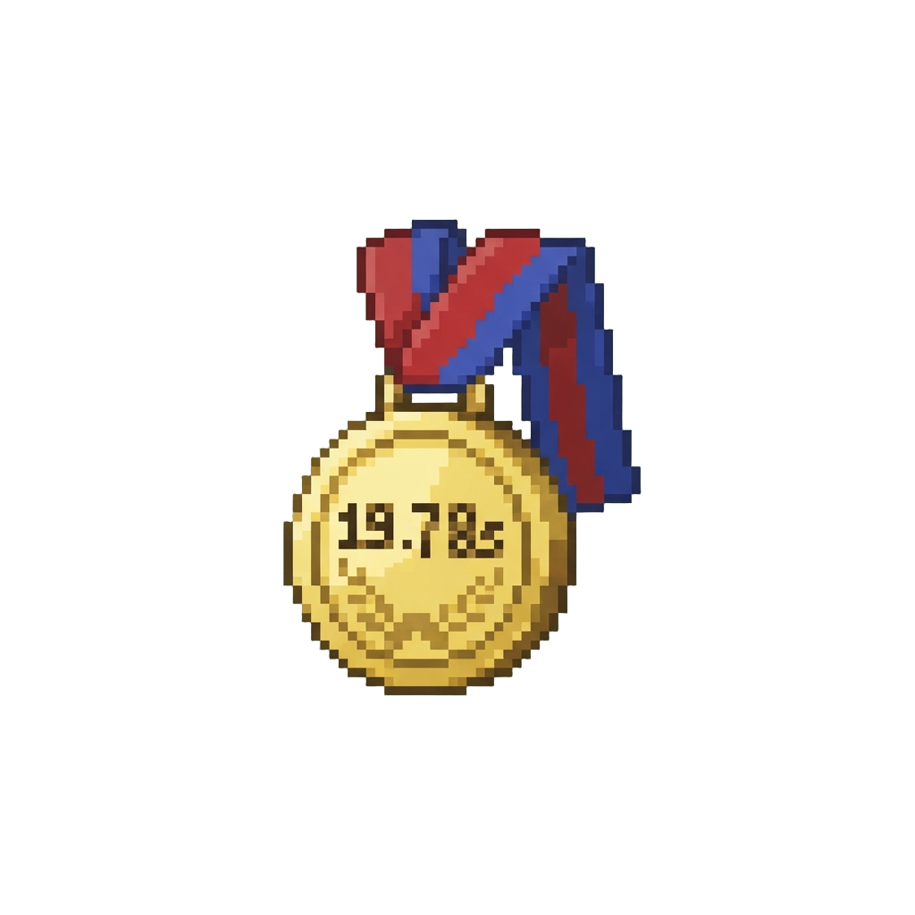 19.78s (gold Medal)