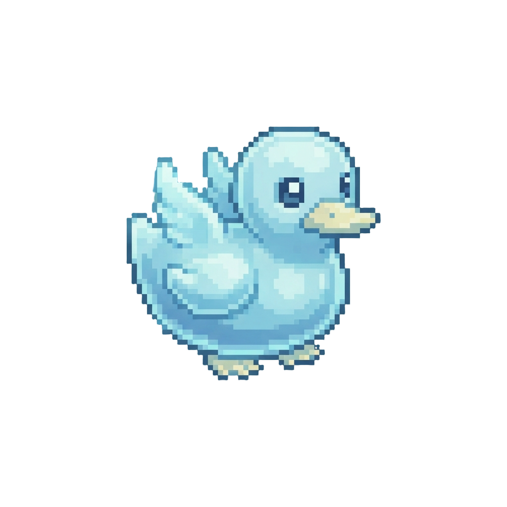 A Miniature Ghost Duckling