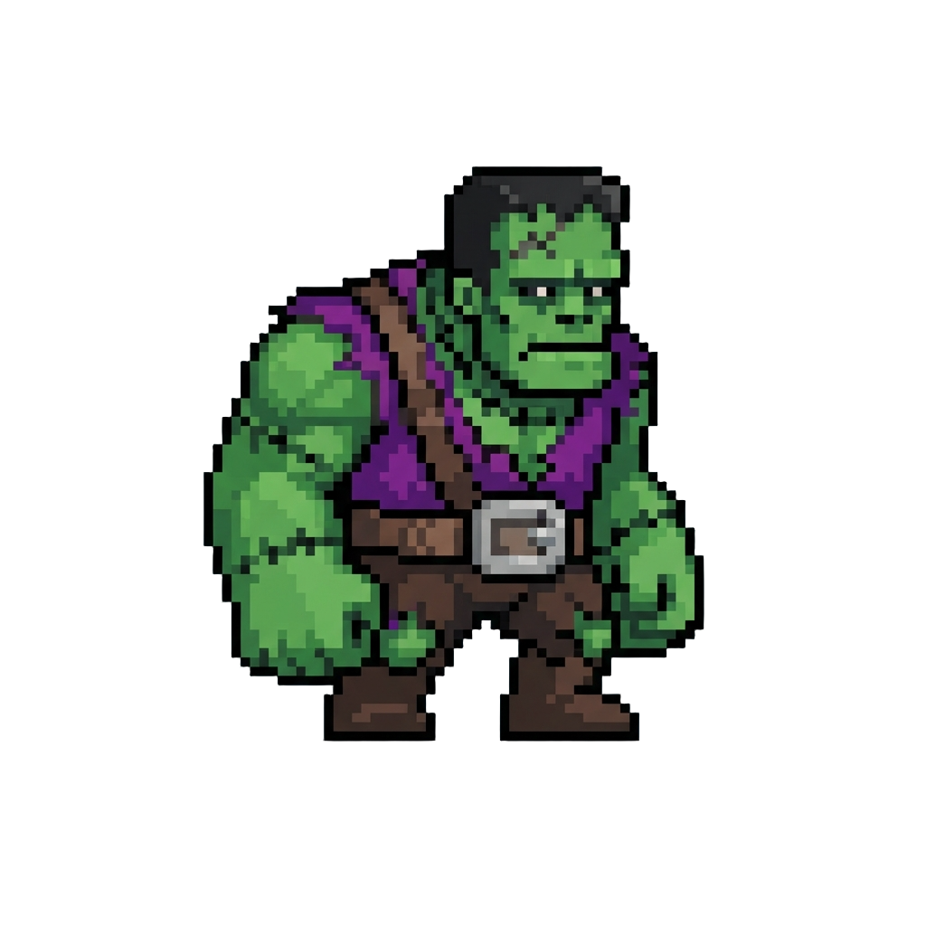 A Gigantic Green Frankenstein Monster