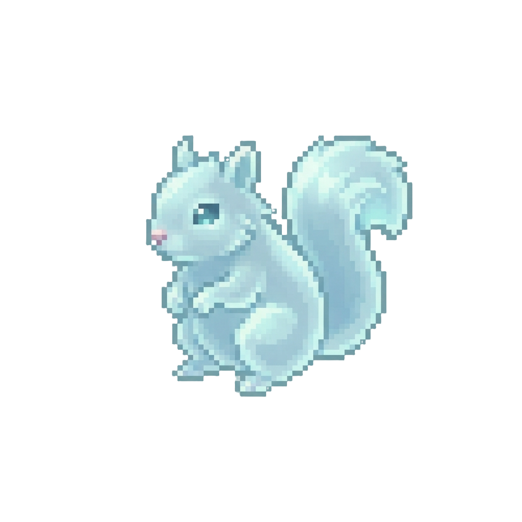 A Fluffy Ghost Squirrel