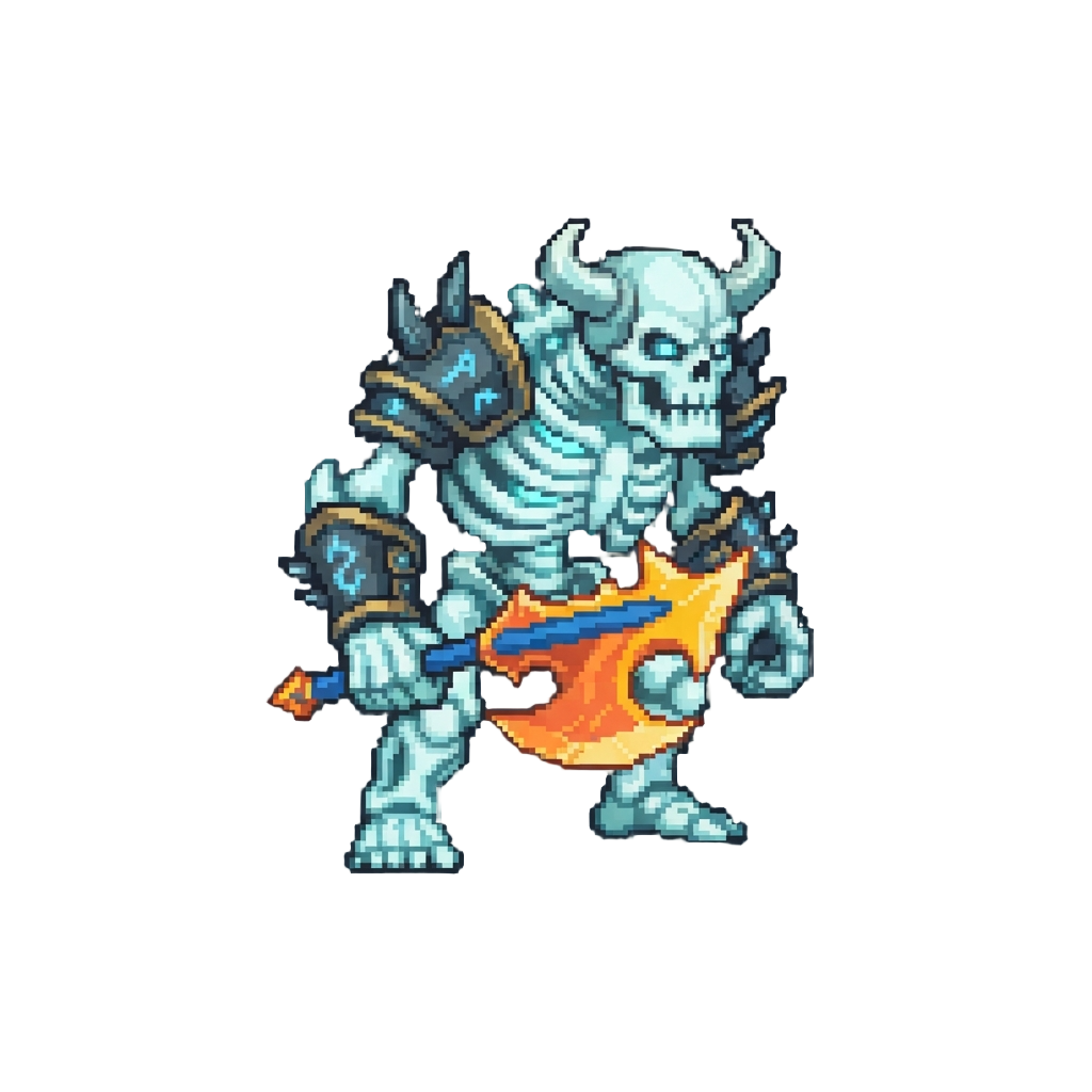 A Massive Glowing Skeleton Giant