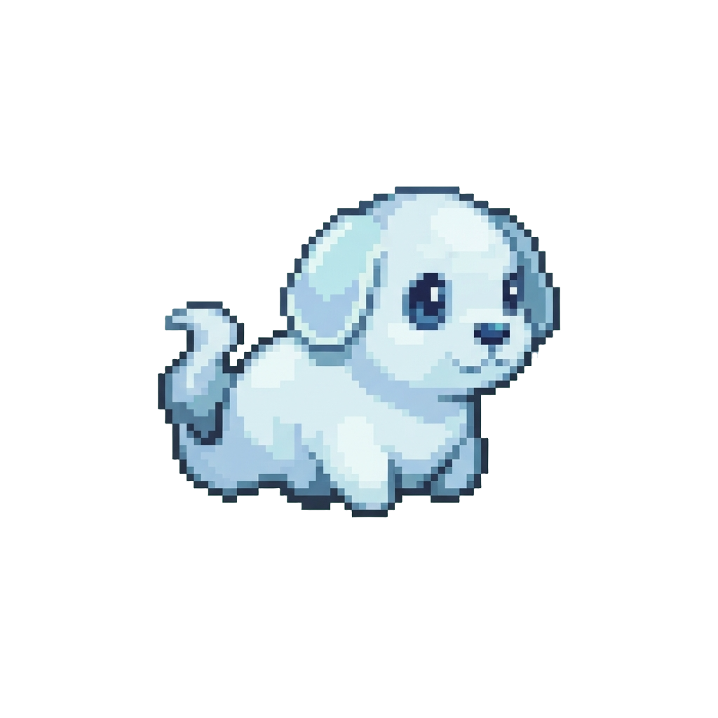 A Chubby Ghost Puppy
