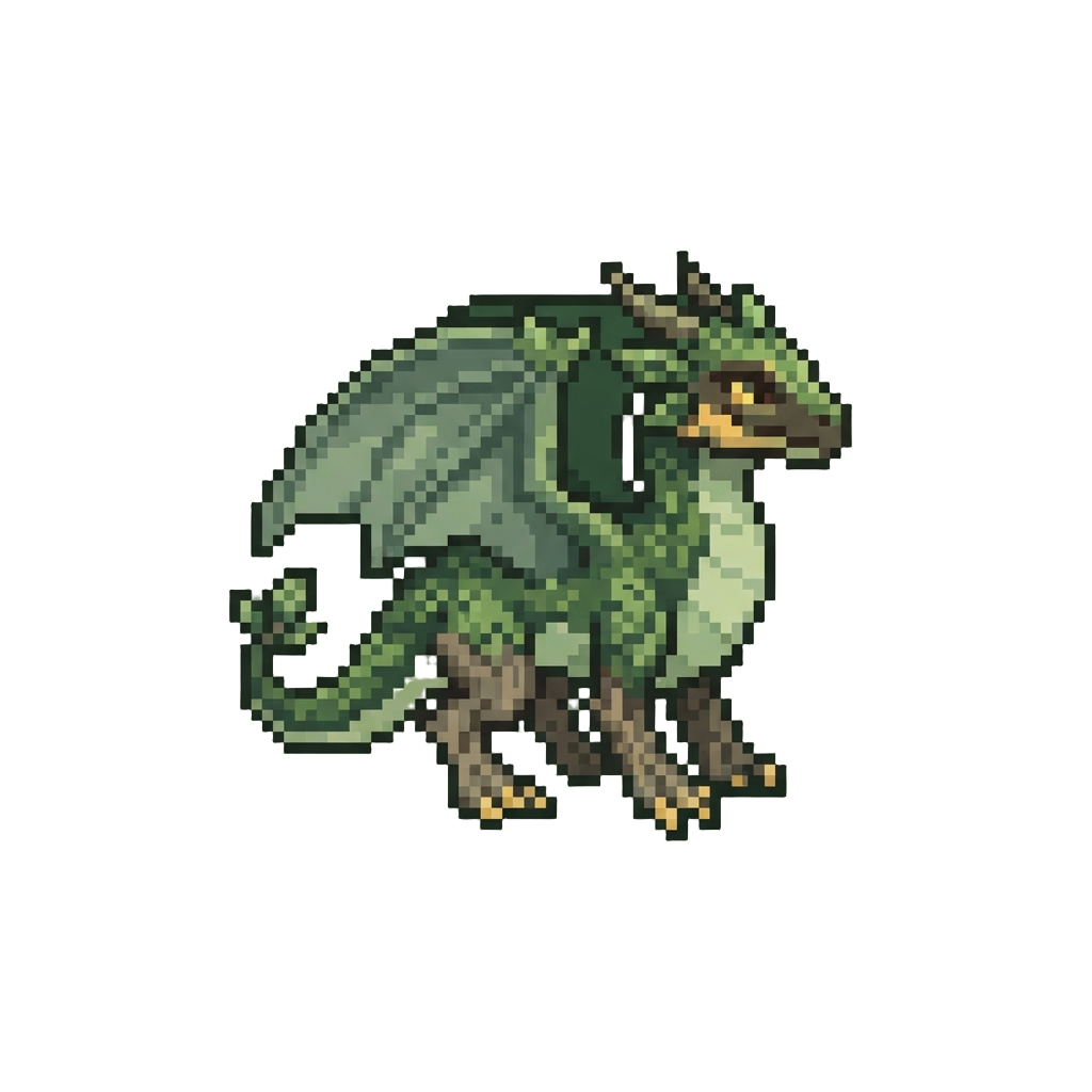 A Leafy Camouflage Wyvern