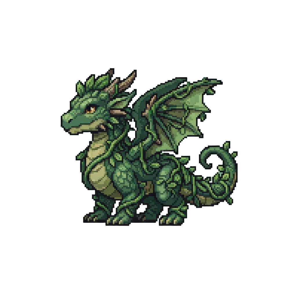 A Vine-draped Woodland Drake