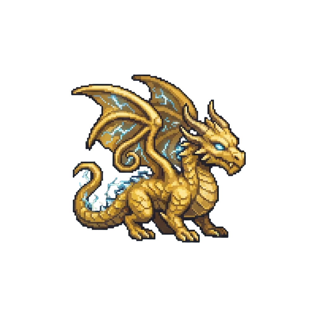 A Gilded Storm Dragon