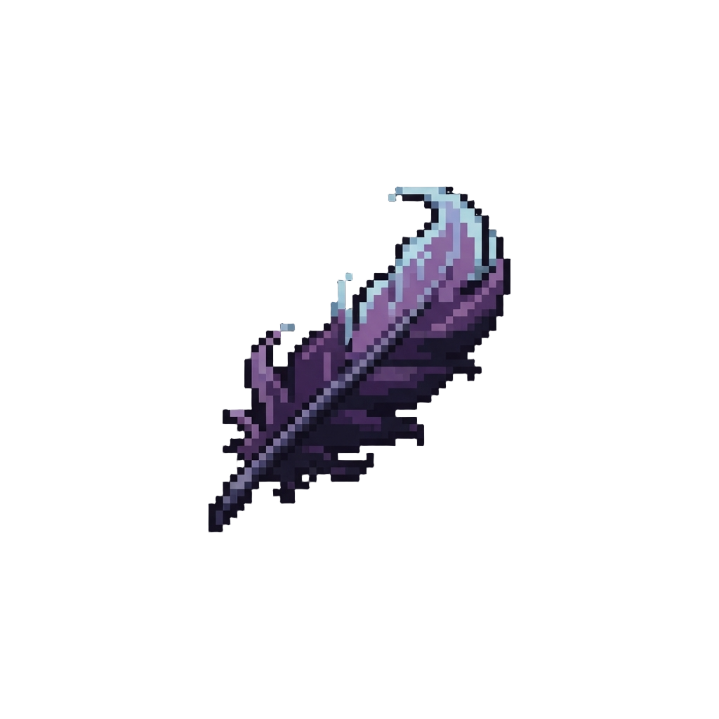 A Wispy Phantom Shadow Feather