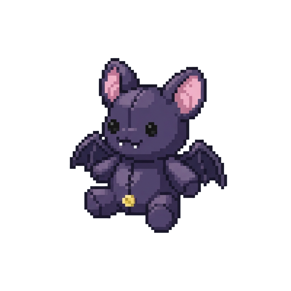 A Tiny Squeaky Bat Plush