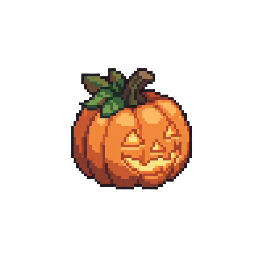 A Tiny Glowing Jack-o'-lantern