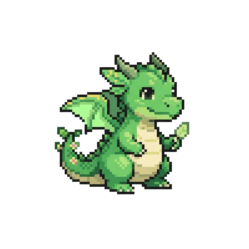A Friendly Garden Sprite Dragon