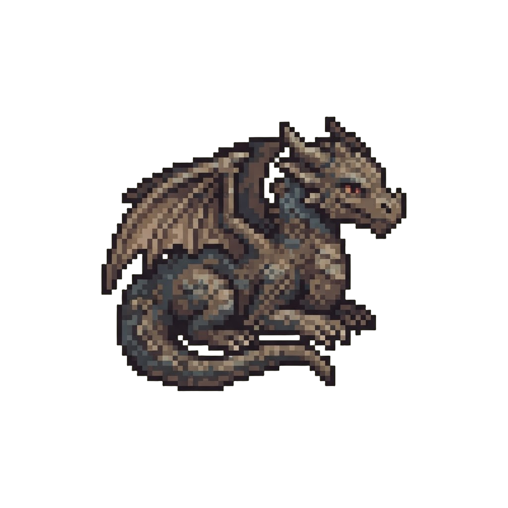 A Dusty Cavern Dragon