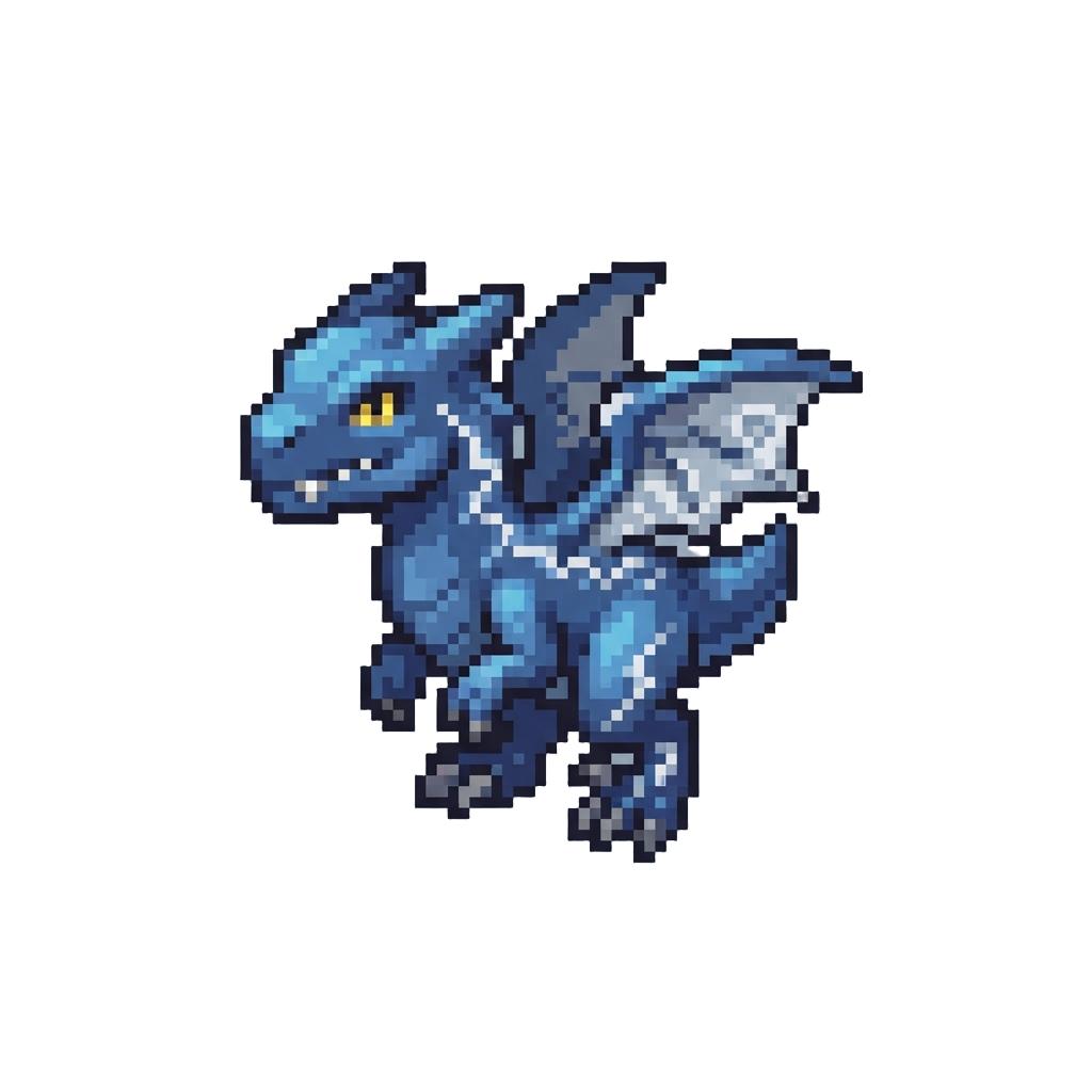 A Storm Tempest Raptor Dragon
