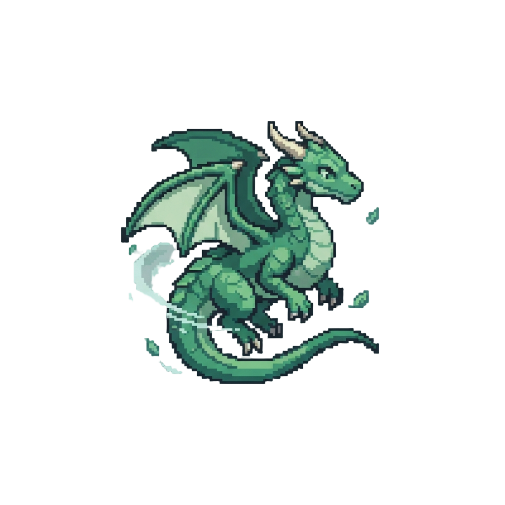 A Emerald Forest Gale Dragon
