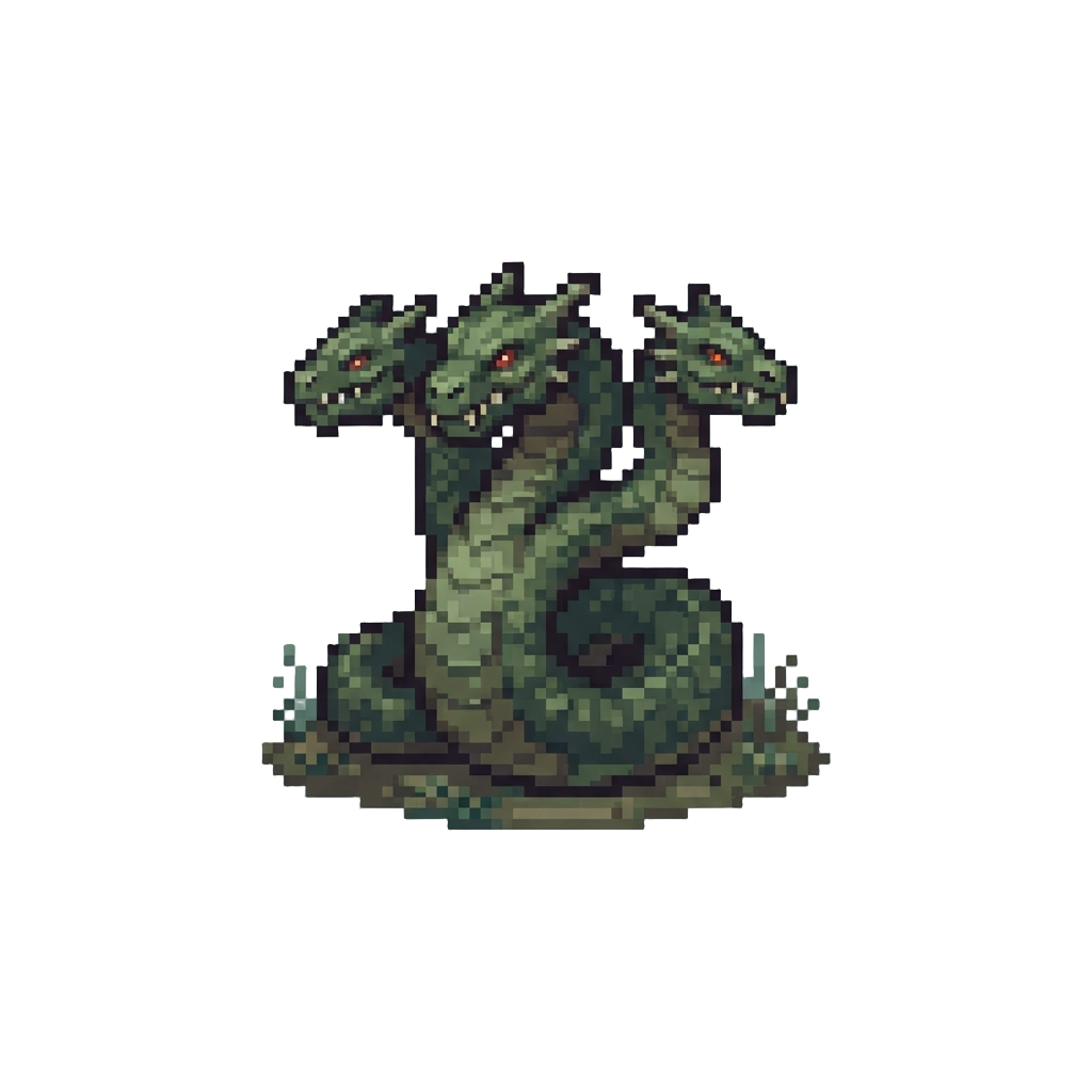 A Swamp Marsh Hydra Dragon
