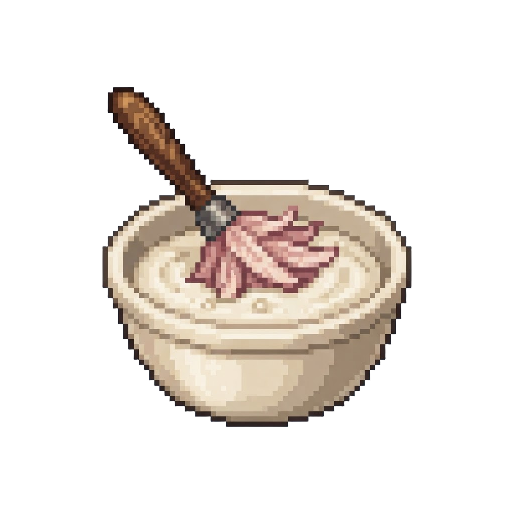 A Feather Duster Stuck Inside the Cake Batter