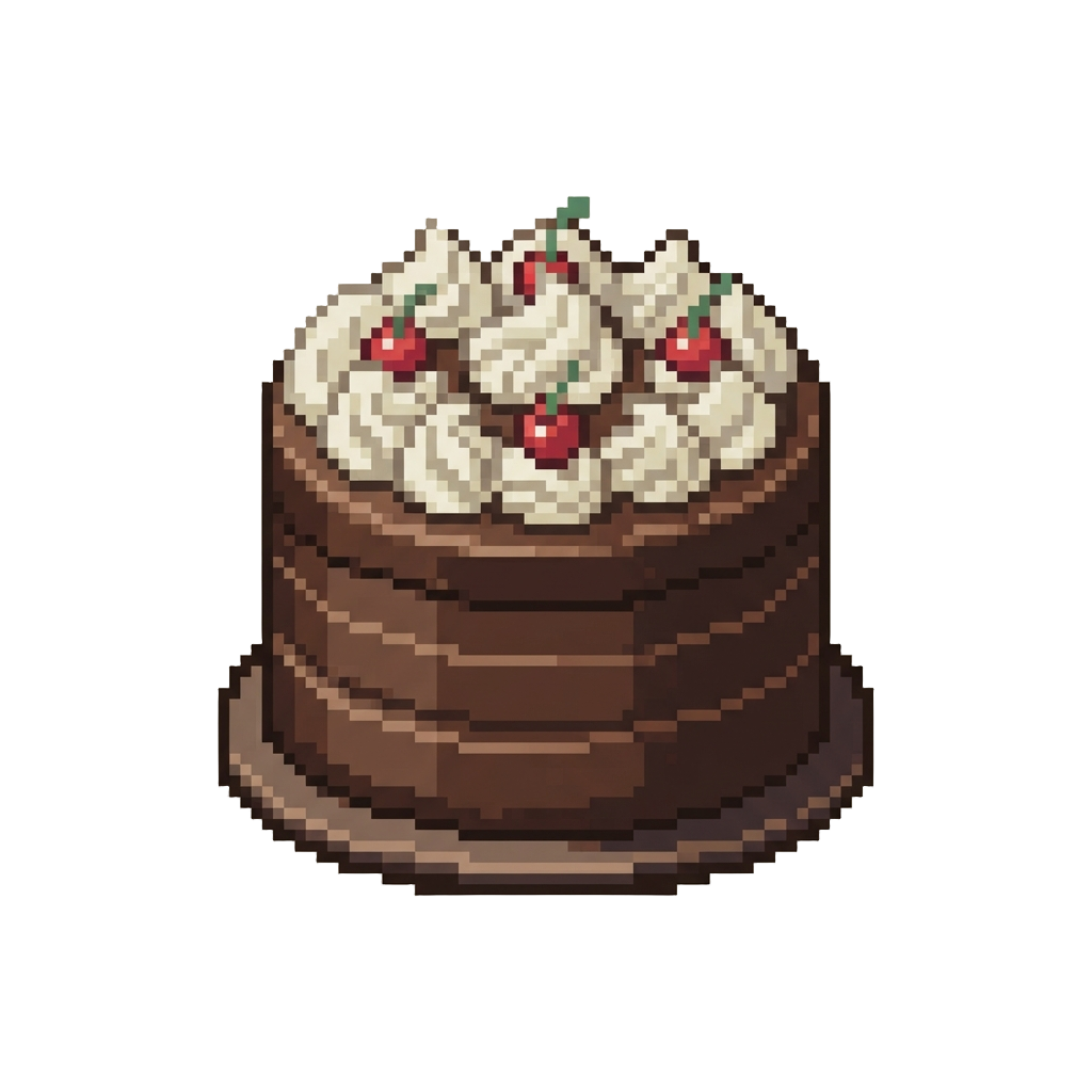 A Rich Chocolate Fudge Cake with Elegant Whipped Swirls