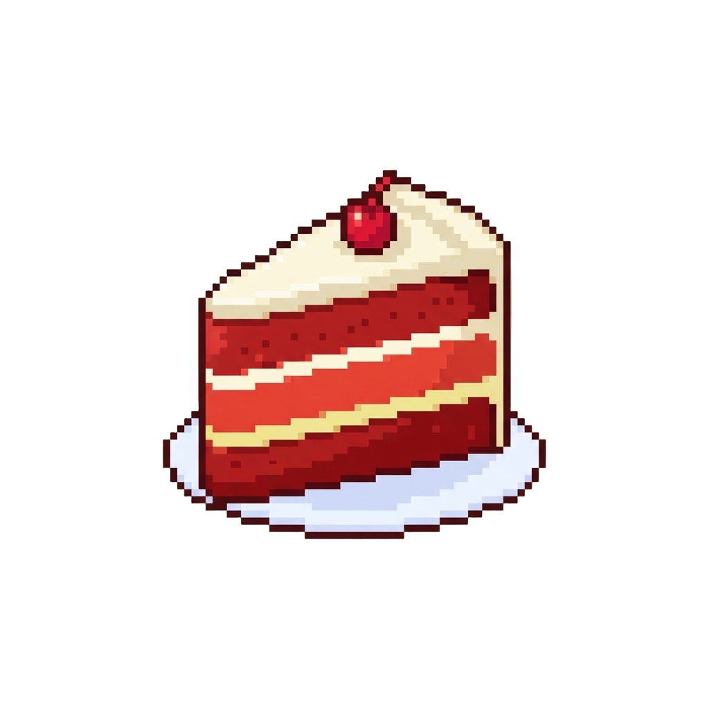 A Classic Red Velvet Cake Layered with Cream Cheese Frosting