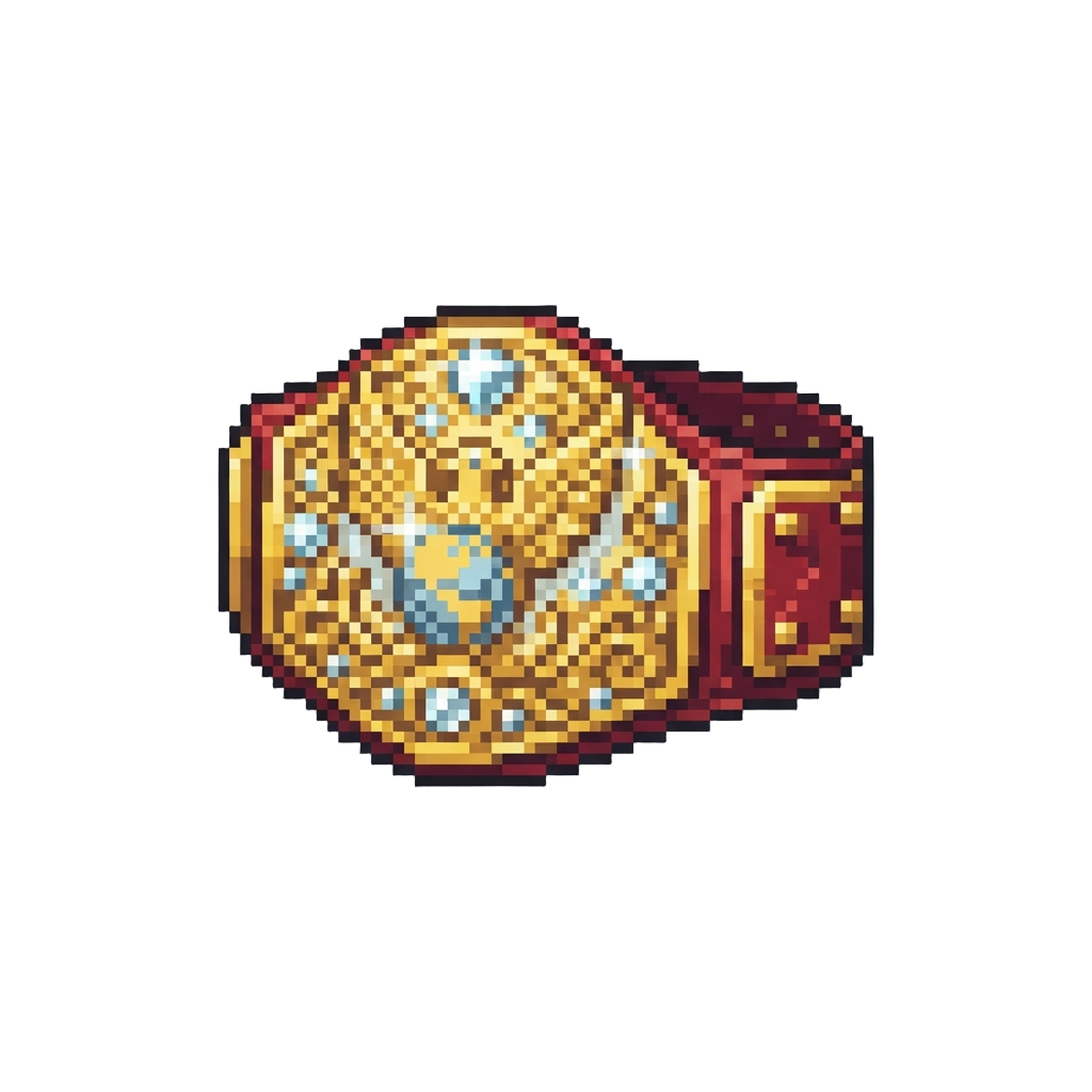 A Shiny Diamond-encrusted Wrestling Belt