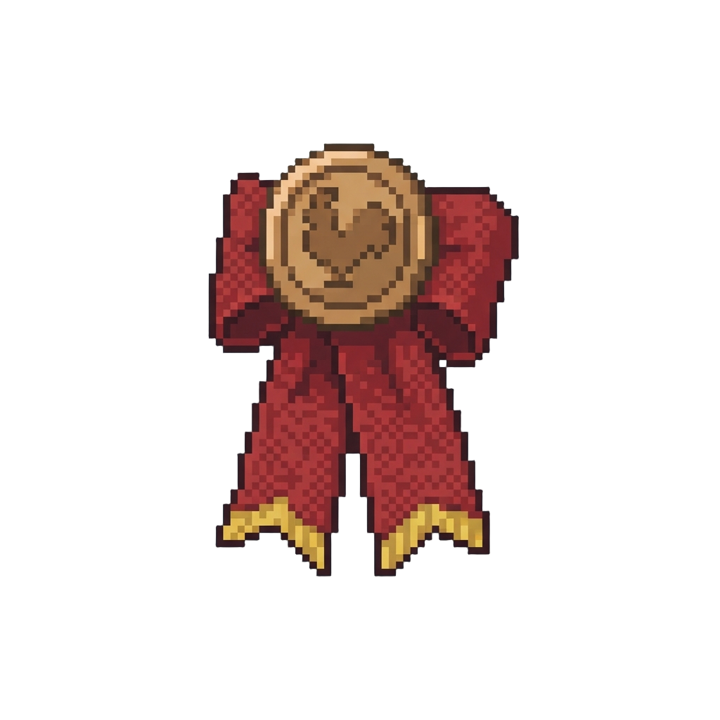 A Bronze Barnyard Champion Ribbon