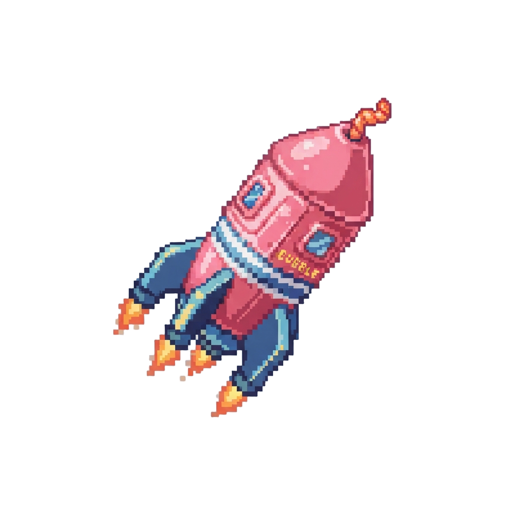 A Giant Bubble-gum Rocket