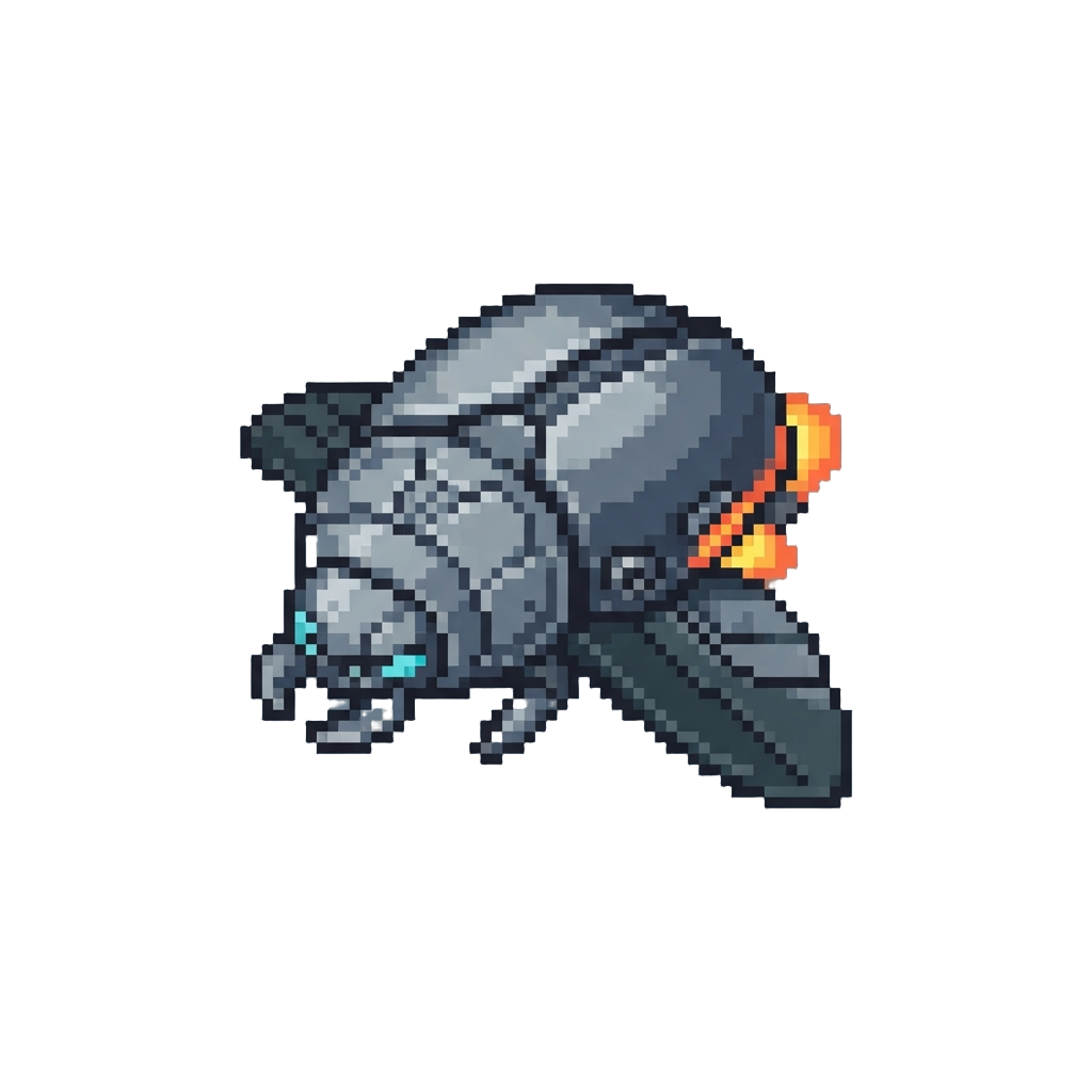 A Metallic Beetle Spaceship