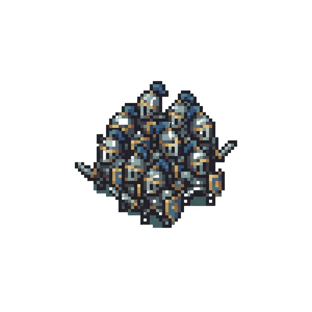 A Wave of Tiny Knight Clones