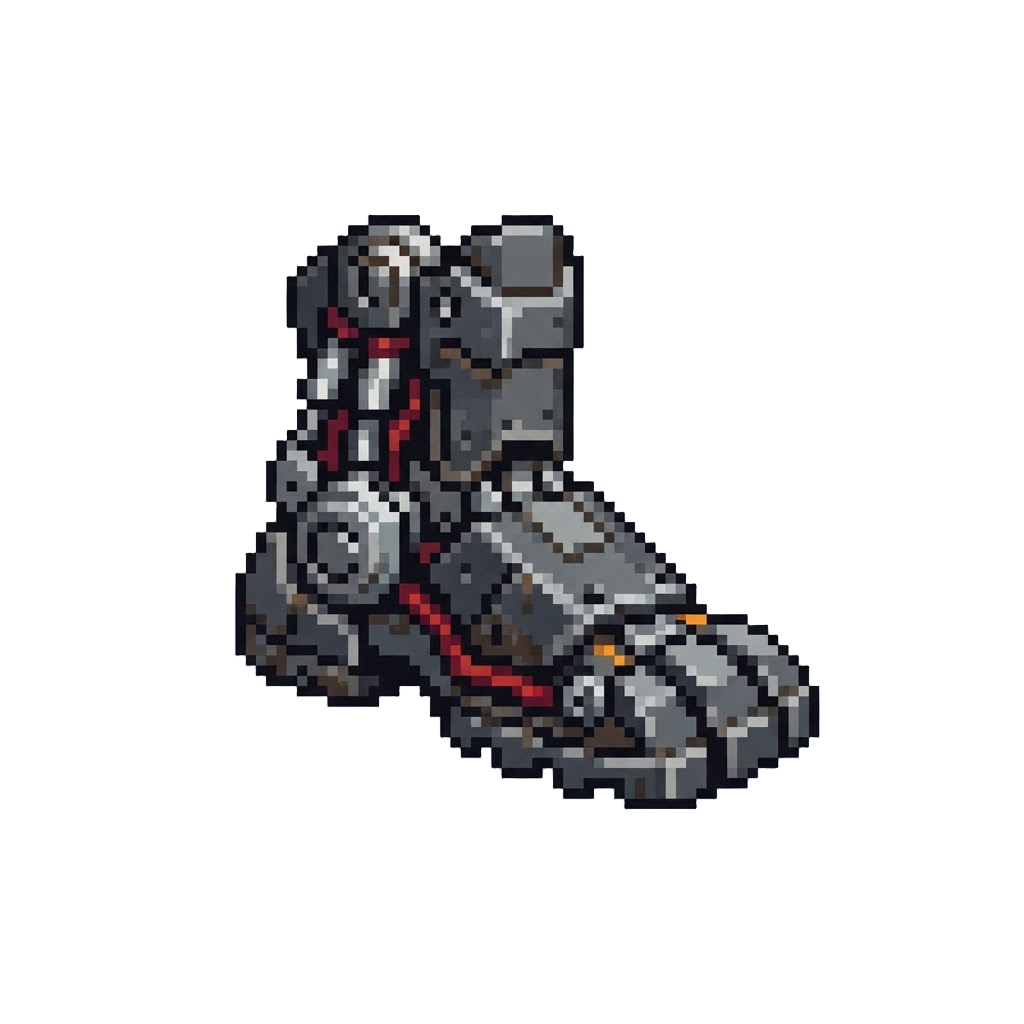 A Giant Mechanical Robot Foot