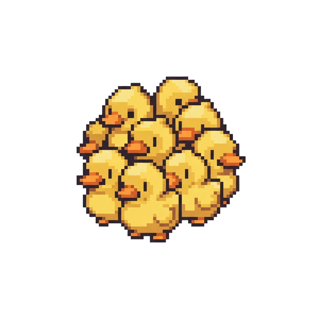 A Swarm of Tiny Duck-suited Clones