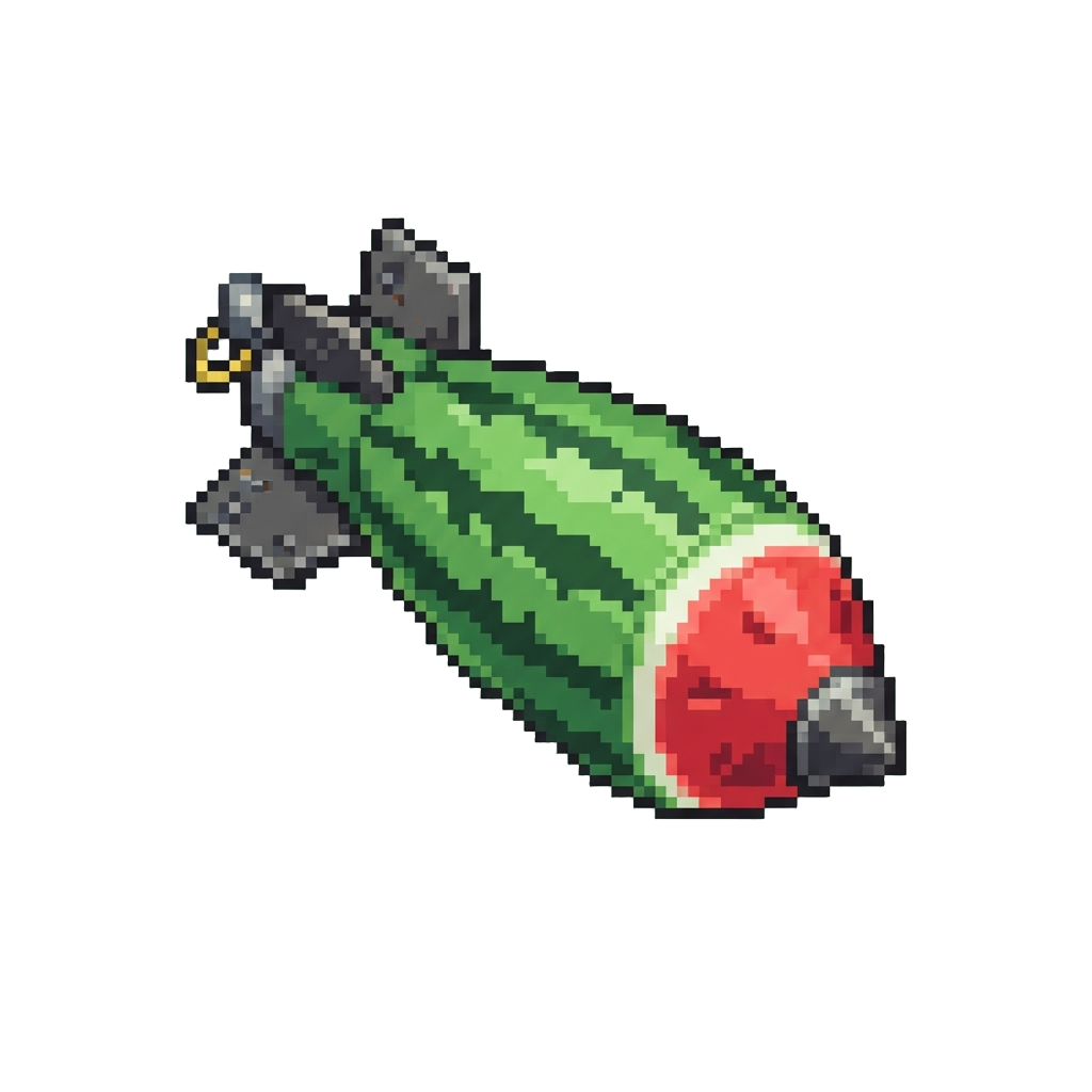A Giant Toy Watermelon Missile
