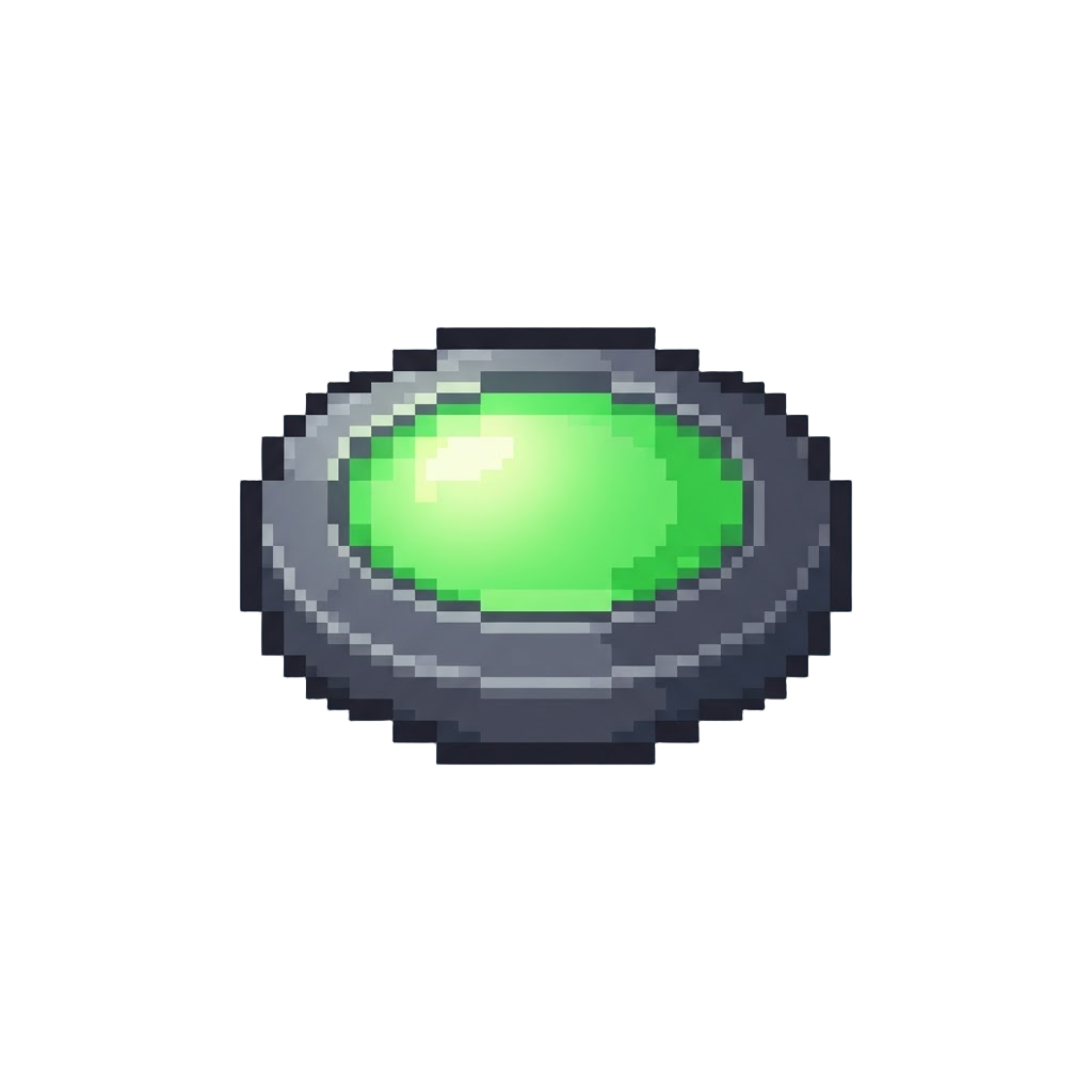 A Glowing Green Saucer