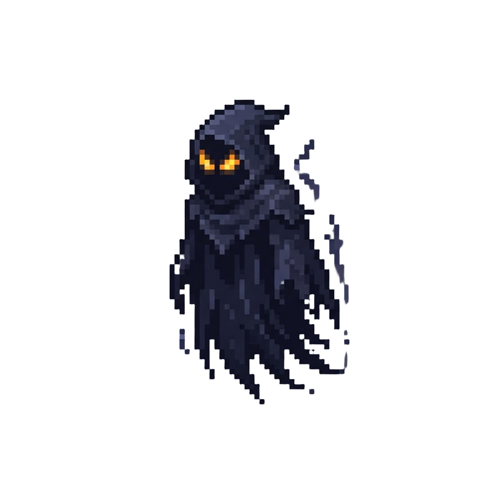 A Towering Shadow Phantom with Burning Eyes