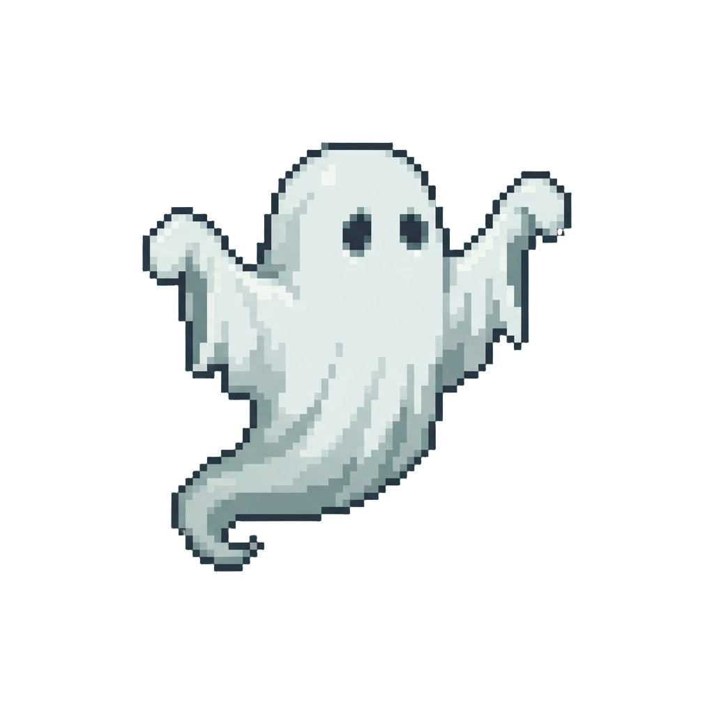 A Hovering Sheet Ghost Waving Spooky Arms