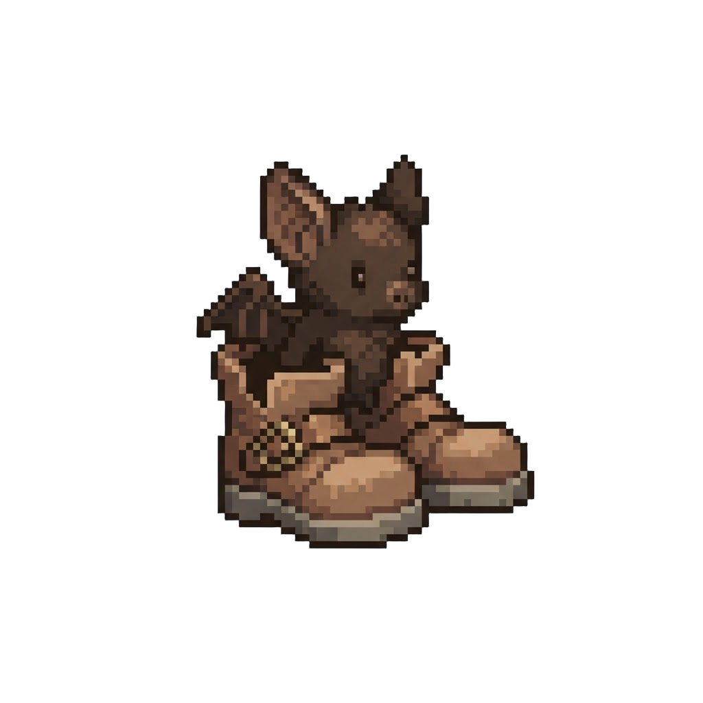 A Little Bat Wearing Giant Boots