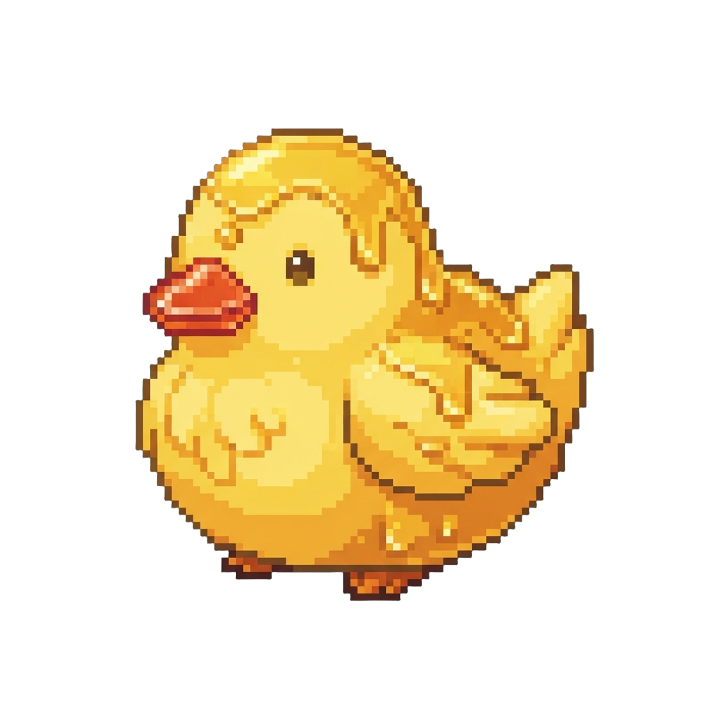 A Chubby Yellow Chick with Lemon Syrup and Jelly Beak