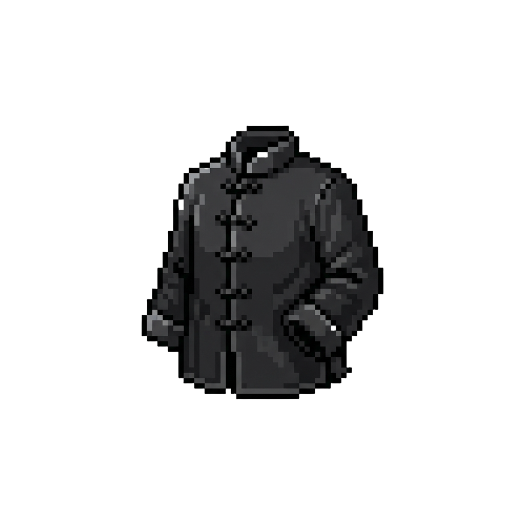 A Classic Black Traditional Kung Fu Suit