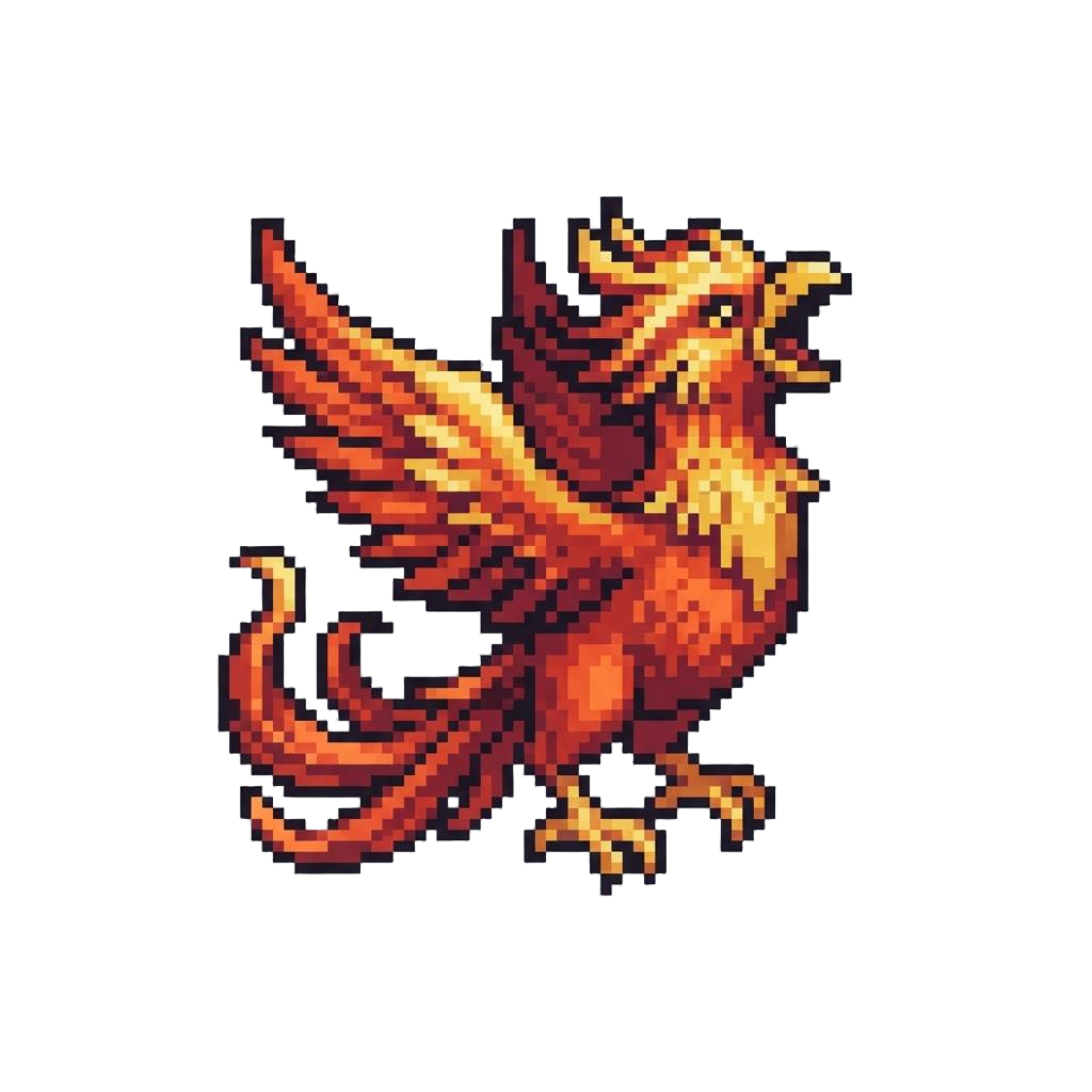 A Giant Squawking Mythical Phoenix